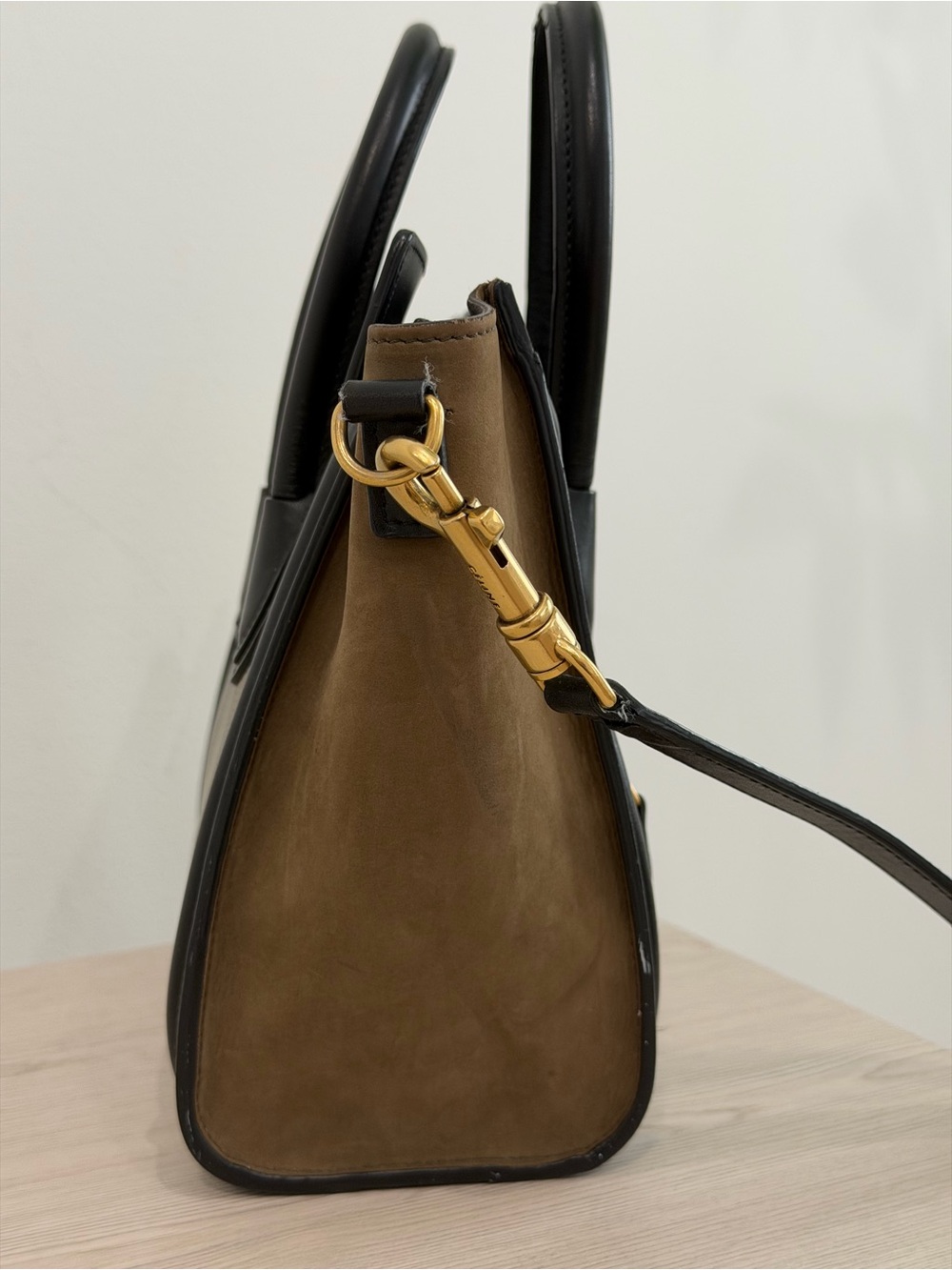 Celine Nano Tricolor trifecta calfskin/suede crossbody tote - Picture 4 of 13